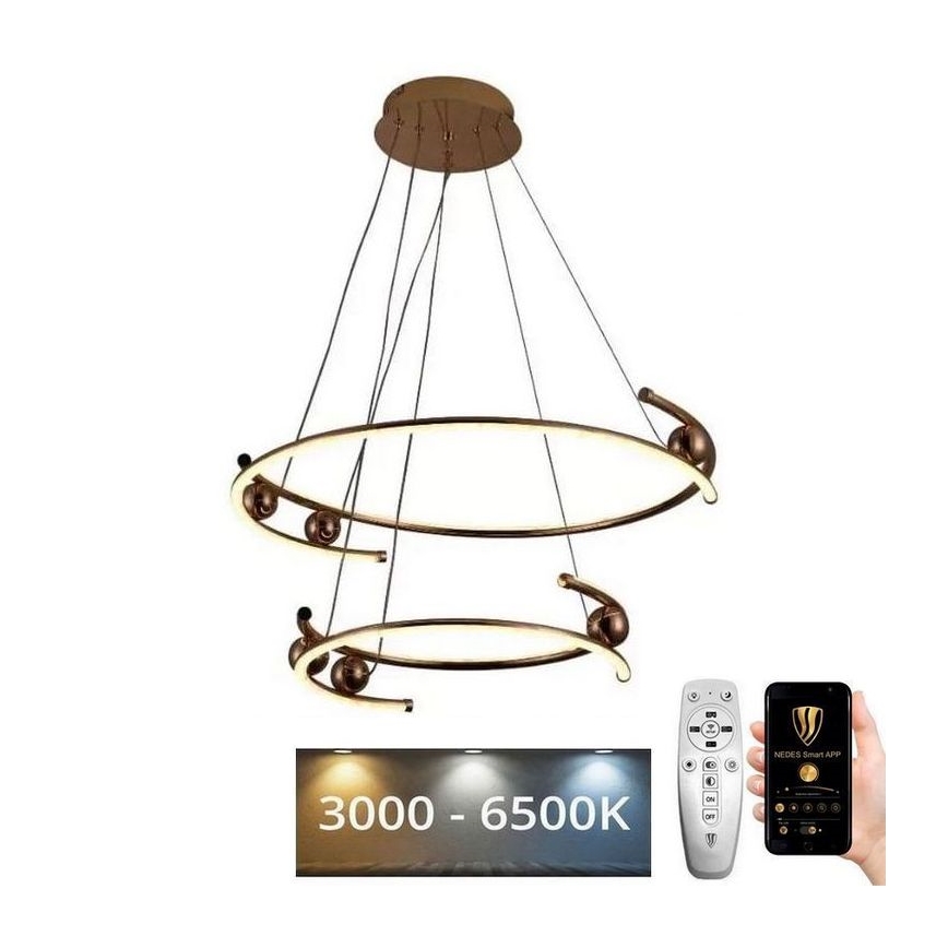 LED Dimmable chandelier on a string LED/80W/230V 3000-6500K + remote control