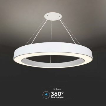 LED Dimmable chandelier on a string LED/90W/230V 4000K d. 100 cm white