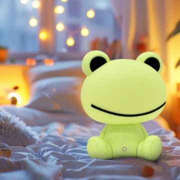 LED Dimmable children's touch lamp FROG LED/2,5W/3,7V 1200 mAh