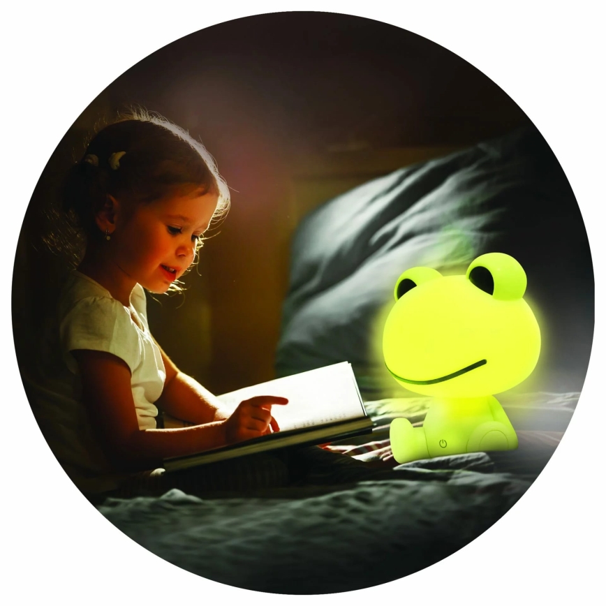 LED Dimmable children's touch lamp FROG LED/2,5W/3,7V 1200 mAh