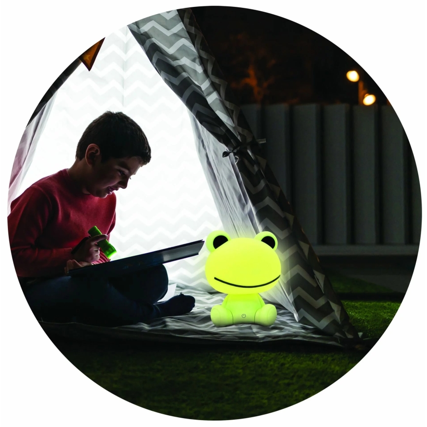 LED Dimmable children's touch lamp FROG LED/2,5W/3,7V 1200 mAh