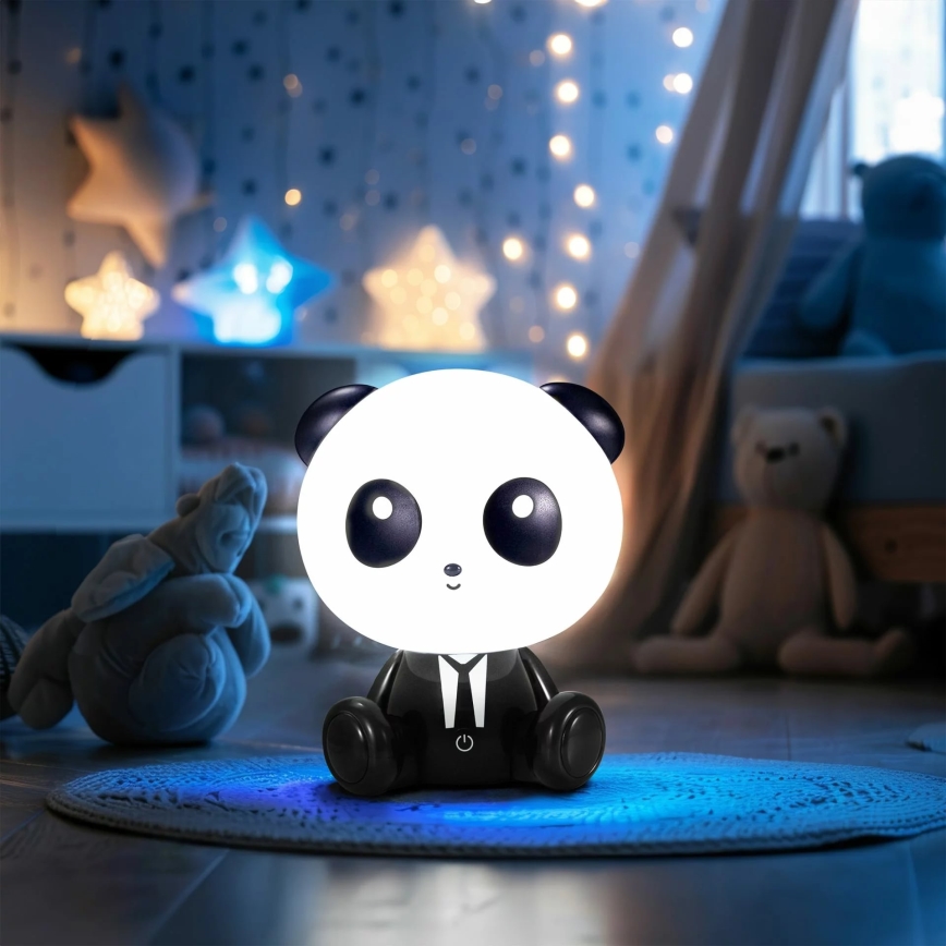 LED Dimmable children's touch lamp PANDA LED/2,5W/3,7V 1200 mAh