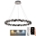 LED Dimmable crystal chandelier on a string LED/55W/230V 3000-6500K chrome + remote control