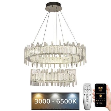 LED Dimmable crystal chandelier on a string LED/65W/230V 3000-6500K + remote control