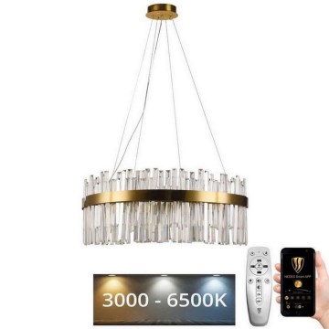 LED Dimmable crystal chandelier on a string LED/80W/230V 3000-6500K + remote control