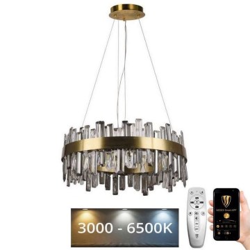 LED Dimmable crystal chandelier on a string LED/80W/230V 3000-6500K + remote control