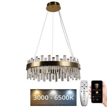 LED Dimmable crystal chandelier on a string LED/80W/230V 3000-6500K + remote control