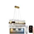 LED Dimmable crystal chandelier on a string LED/90W/230V 3000-6500K + remote control