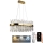 LED Dimmable crystal chandelier on a string LED/90W/230V 3000-6500K + remote control