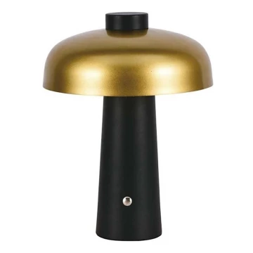 LED Dimmable rechargeable touch table lamp LED/3W/5V 3000-6000K 1800 mAh black/gold