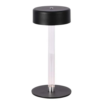 LED Dimmable rechargeable touch table lamp LED/3W/5V 3000-6000K 2400 mAh black