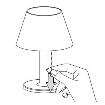 LED Dimmable solar lamp VIOLA LED/3,7V IP44