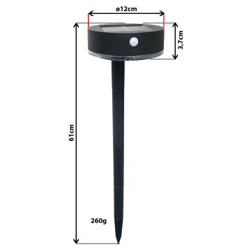 LED Dimmable solar light with a sensor 2in1 LED/3,7V IP44