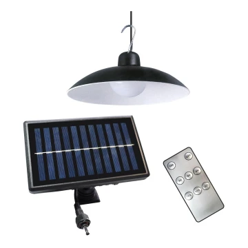 LED Dimmable solar pendant light with a dusk sensor LED/6W/3,7V 800 mAh IP44 + remote control