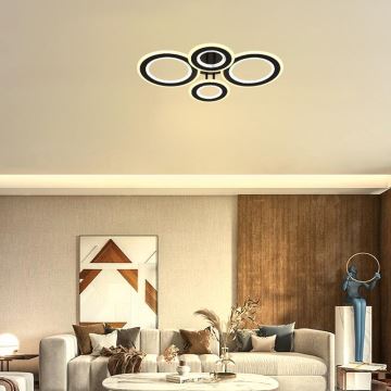 LED Dimmable surface-mounted chandelier LED/100W/230V 3000-6500K + remote control