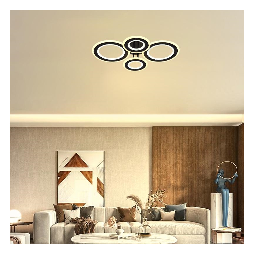 LED Dimmable surface-mounted chandelier LED/100W/230V 3000-6500K + remote control