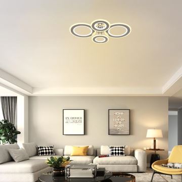 LED Dimmable surface-mounted chandelier LED/100W/230V 3000-6500K + remote control