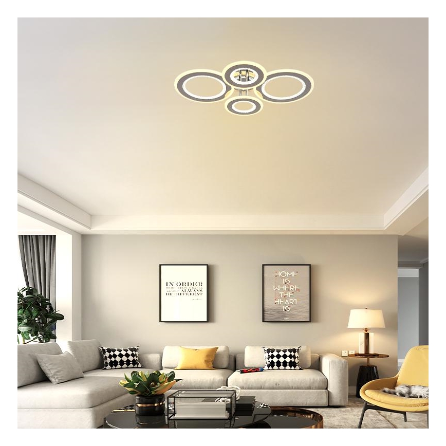 LED Dimmable surface-mounted chandelier LED/100W/230V 3000-6500K + remote control