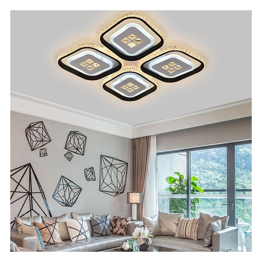 LED Dimmable surface-mounted chandelier LED/130W/230V 3000-6500K + remote control