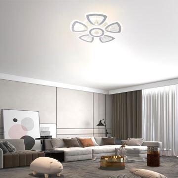 LED Dimmable surface-mounted chandelier LED/145W/230V 3000-6500K + remote control