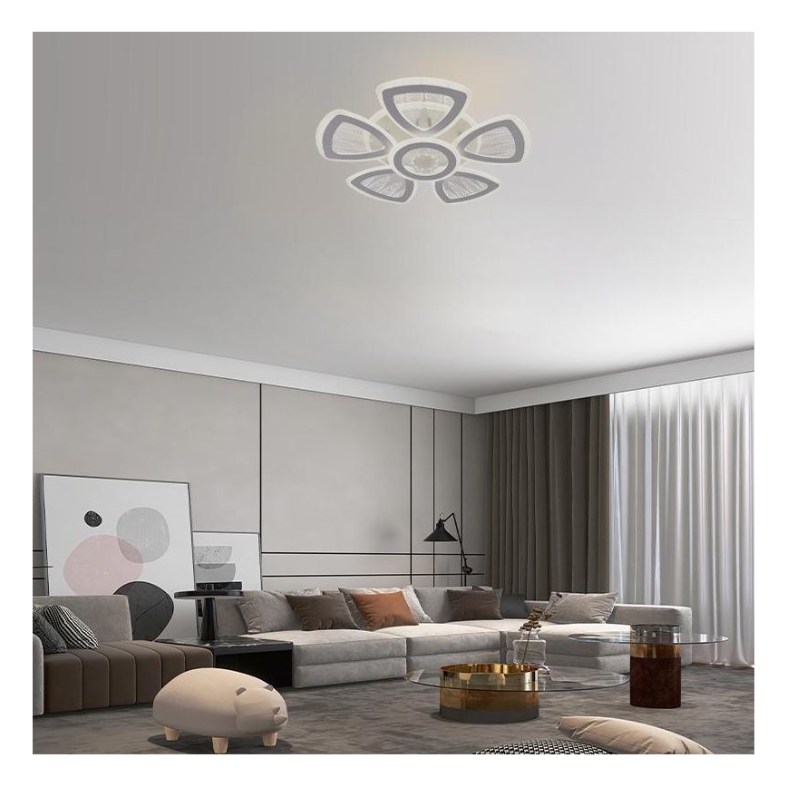 LED Dimmable surface-mounted chandelier LED/145W/230V 3000-6500K + remote control