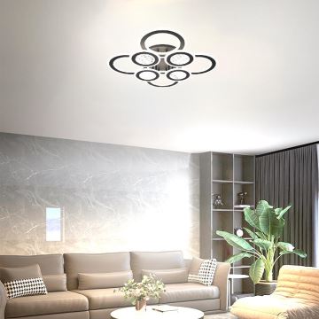 LED Dimmable surface-mounted chandelier LED/200W/230V 3000-6500K + remote control