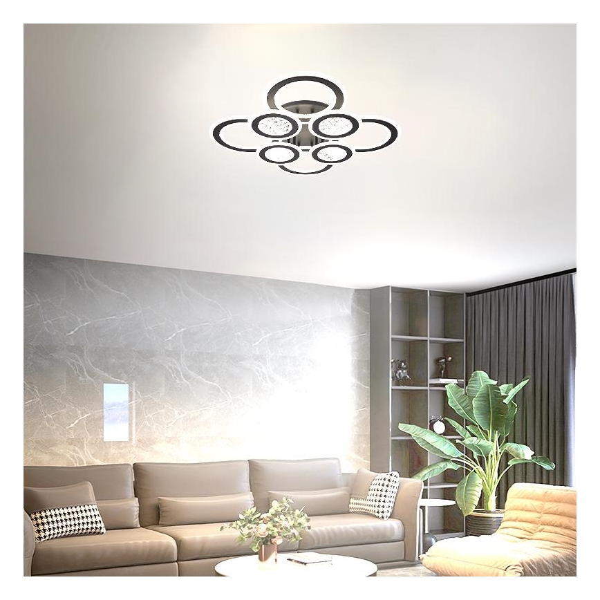 LED Dimmable surface-mounted chandelier LED/200W/230V 3000-6500K + remote control