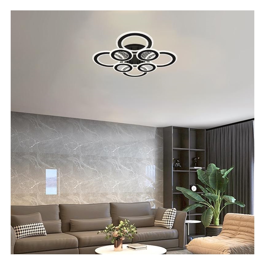 LED Dimmable surface-mounted chandelier LED/200W/230V 3000-6500K + remote control