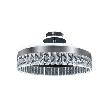 LED Dimmable crystal surface-mounted chandelier LED/75W/230V 3000-6500K chrome + remote control