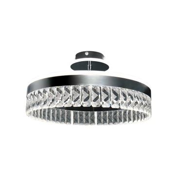 LED Dimmable crystal surface-mounted chandelier LED/75W/230V 3000-6500K chrome + remote control