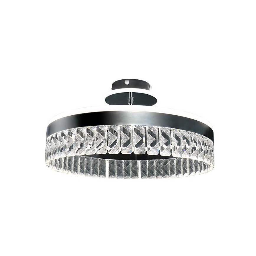 LED Dimmable crystal surface-mounted chandelier LED/75W/230V 3000-6500K chrome + remote control