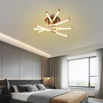 LED Dimmable surface-mounted chandelier LED/75W/230V 3000-6500K + remote control