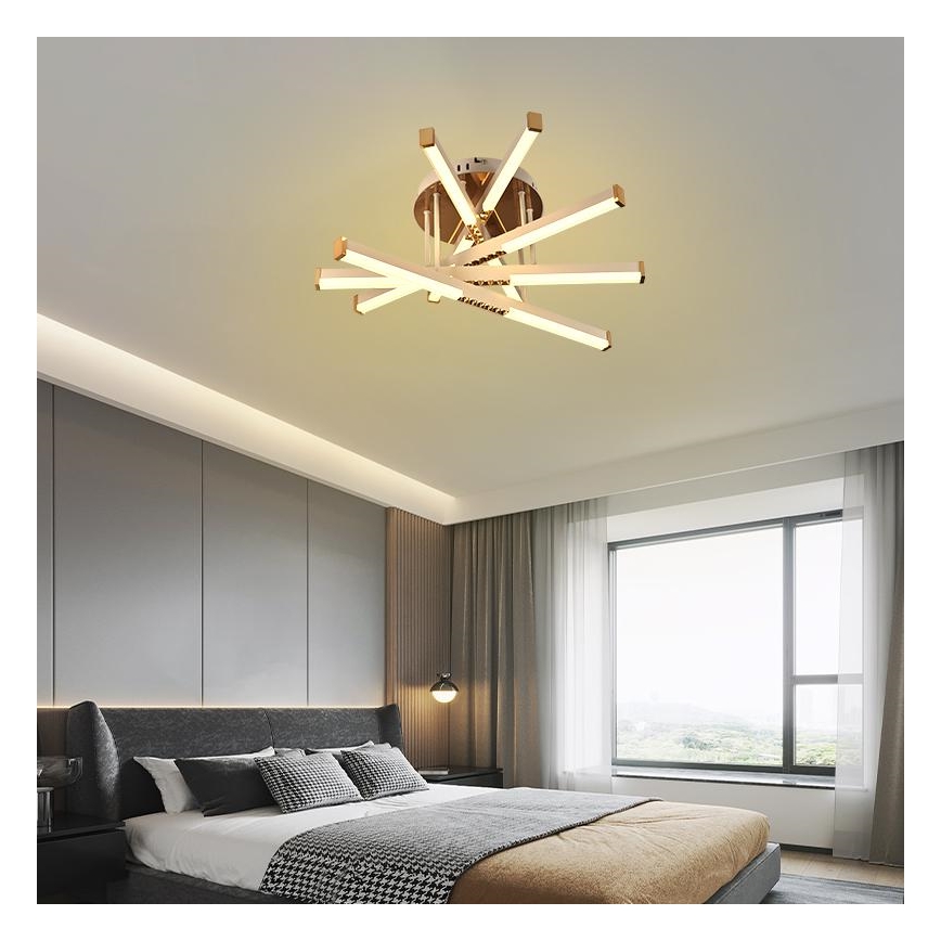 LED Dimmable surface-mounted chandelier LED/75W/230V 3000-6500K + remote control