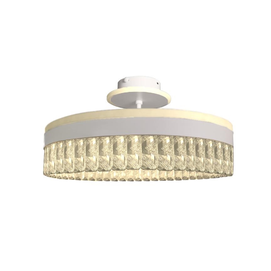 LED Dimmable crystal surface-mounted chandelier LED/75W/230V 3000-6500K white + remote control