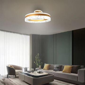 LED Dimmable surface-mounted chandelier LED/86W/230V 3000-6500K gold + remote control