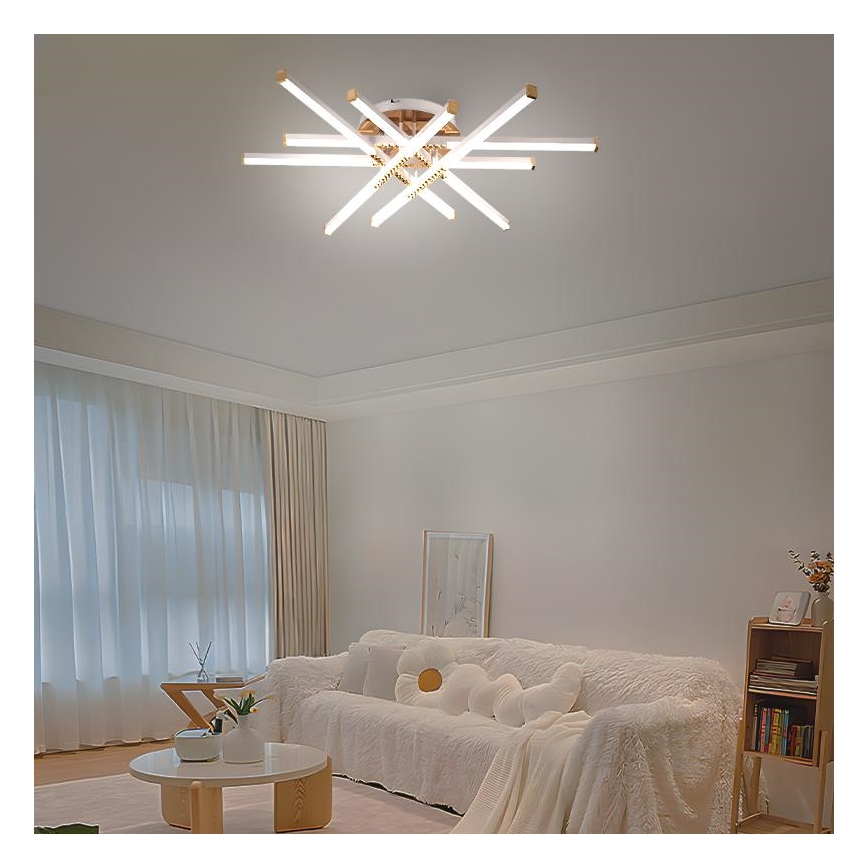 LED Dimmable surface-mounted chandelier LED/90W/230V 3000-6500K + remote control