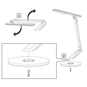 LED Dimmable touch table lamp OPTIMUM LED/7W/230V USB 3000/4000/6000K silver