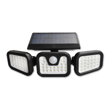 LED Flexible solar floodlight with sensor LED/15W/3,7V IP54 4500K