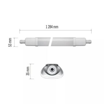 LED Heavy-duty light LED/37W/230V IP65 4000K