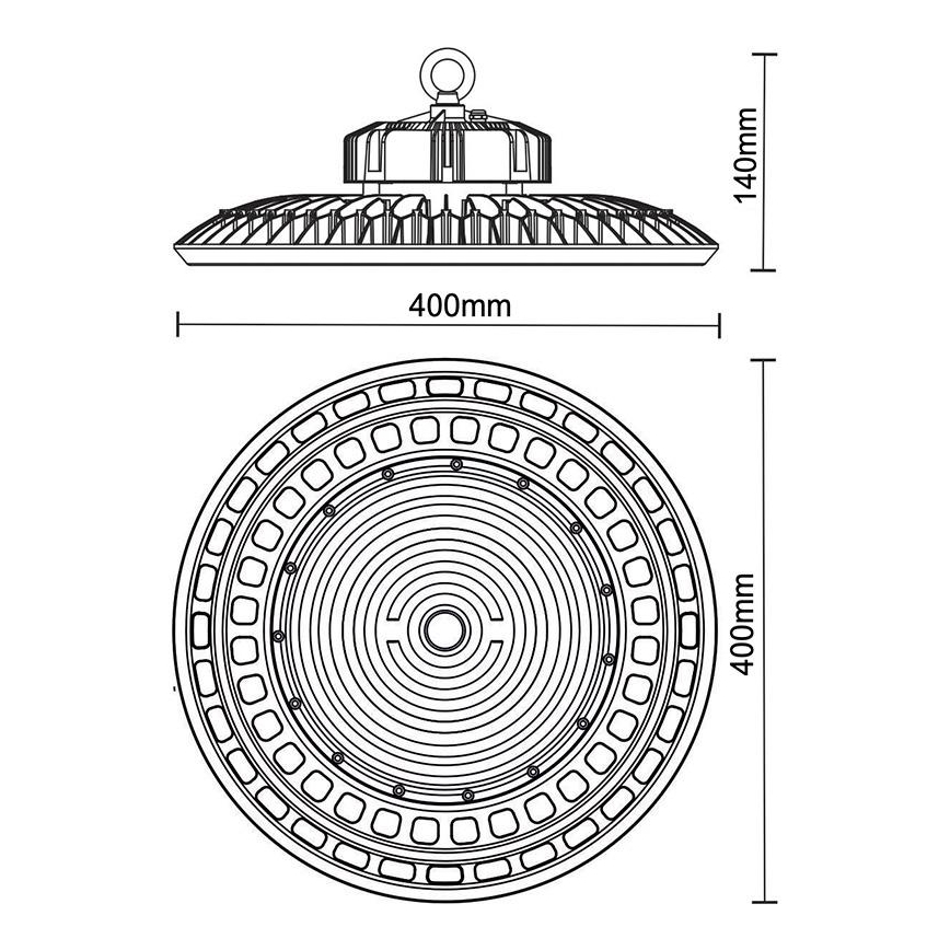 LED Heavy-duty light UFO HIGHBAY LED/200W/230V 5000K IP65