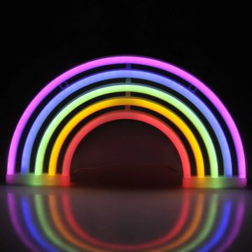 LED Neon wall decoration RAINBOW LED/3W/3xAA USB multicolor