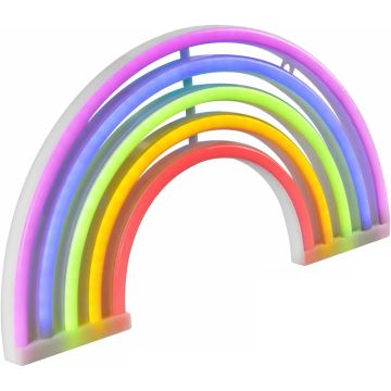 LED Neon wall decoration RAINBOW LED/3W/3xAA USB multicolor