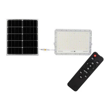 LED Outdoor solar floodlight  LED/30W/3,2V 6400K white IP65 + remote control