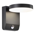 LED Outdoor wall flexible light with sensor LED/17W/230V IP65 3000K black