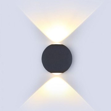 LED Outdoor wall light LED/6W/230V 3000K IP65 black