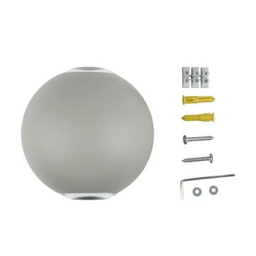 LED Outdoor wall light LED/6W/230V 3000K IP65 grey