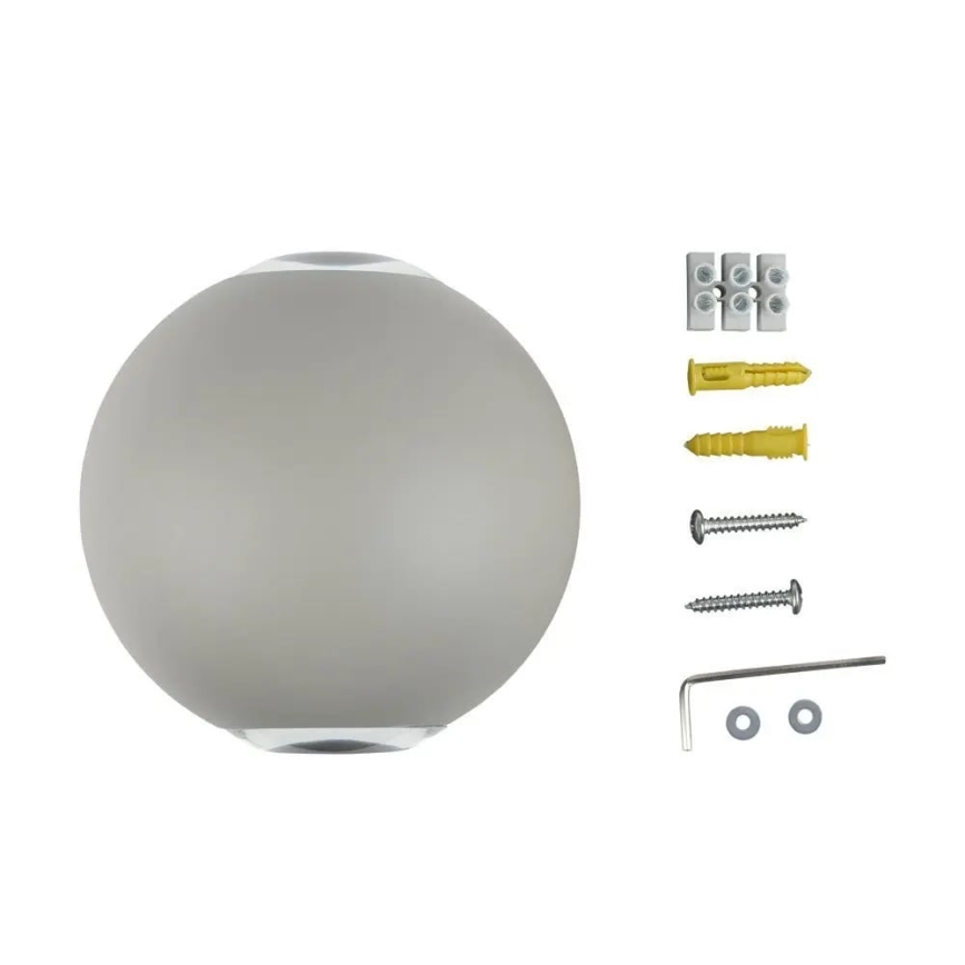 LED Outdoor wall light LED/6W/230V 3000K IP65 grey