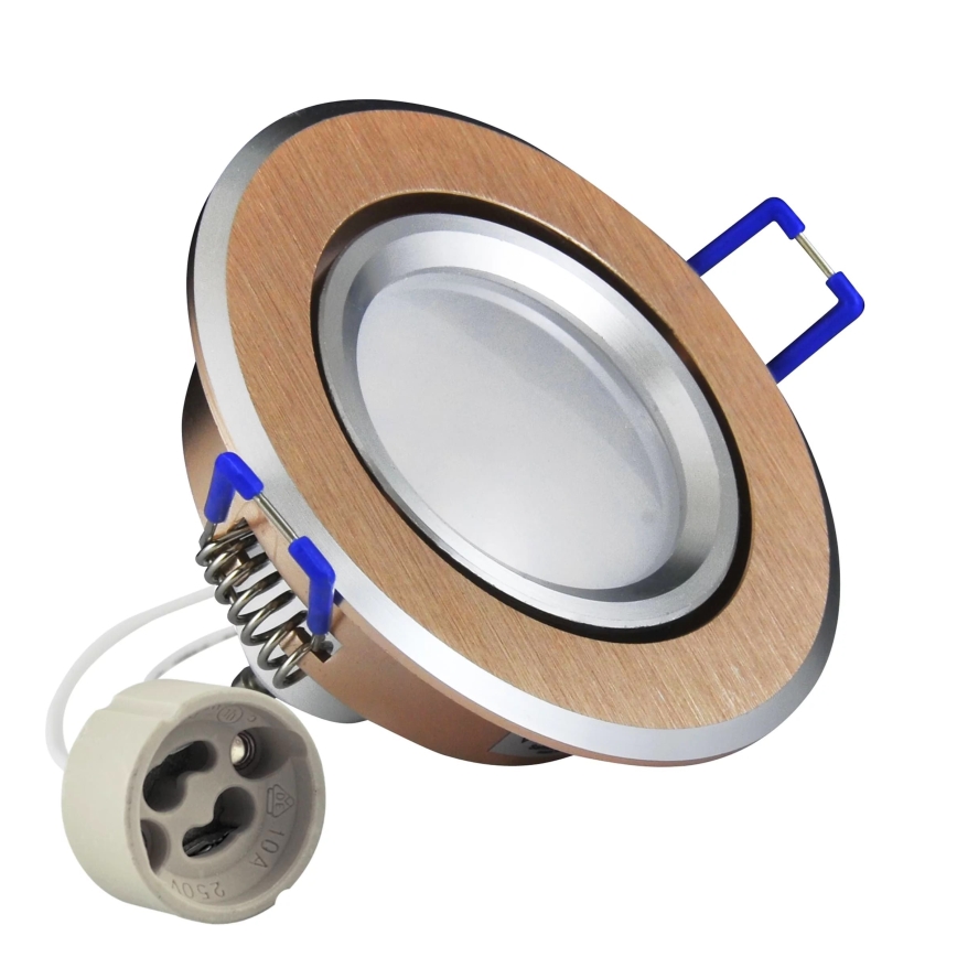 LED Recessed light SUN OLAL 1xGU10/3,5W/230V 3000K d. 8,4 cm gold