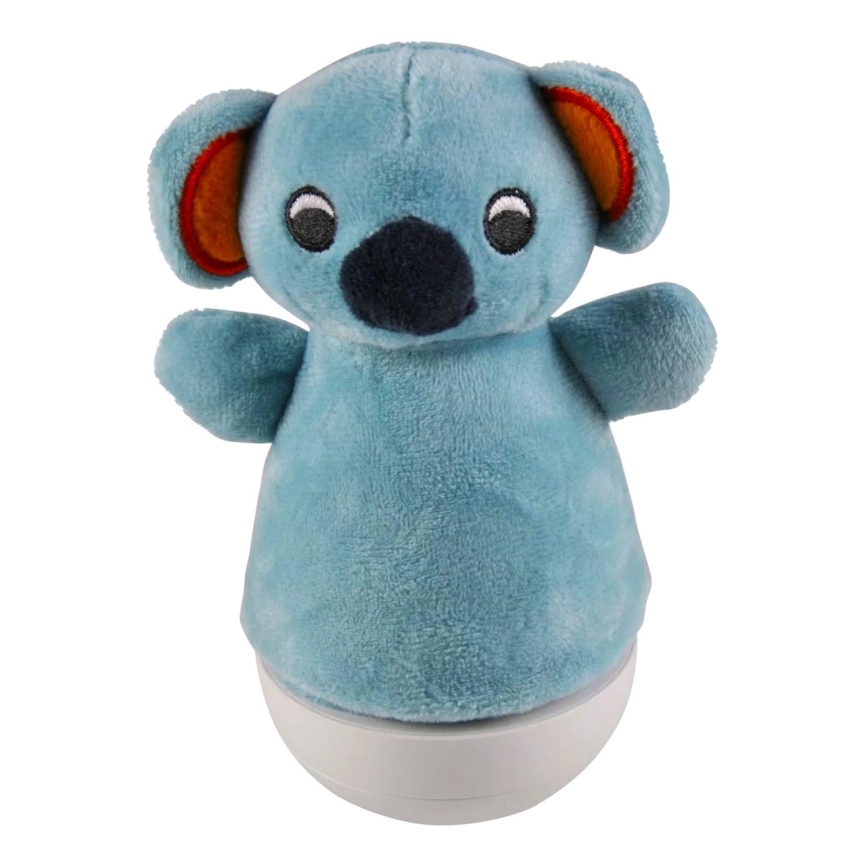 LED RGB Children's night small lamp with a melody 3xAAA/5V koala