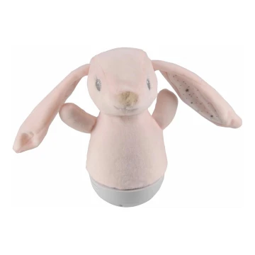 LED RGB Children's night small lamp with a melody 3xAAA/5V rabbit